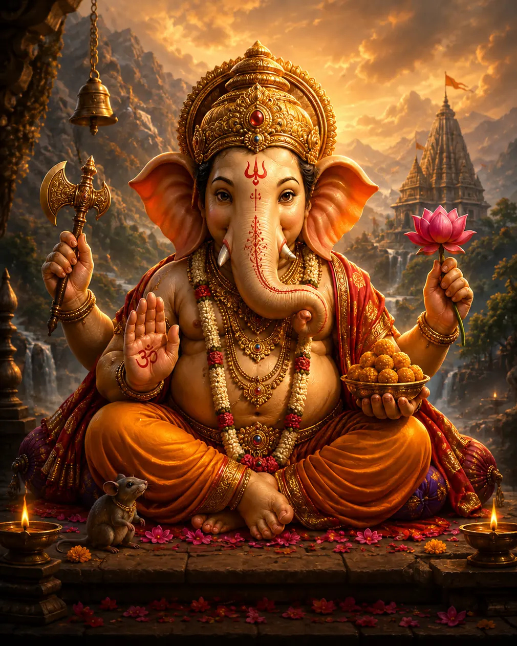 Ganesh - Lord Ganesha Auspicious Siddhi Vinayak 4K mobile wallpaper