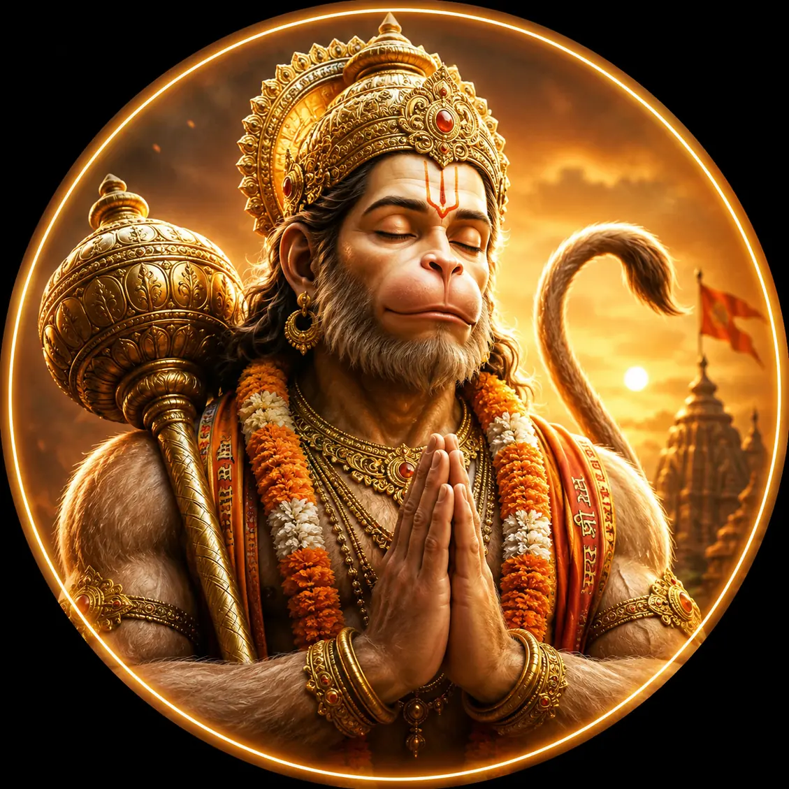 Hanuman Bajarangbali Hanuman Bhakti Darshan — 4K Hindu God Mobile Wallpaper
