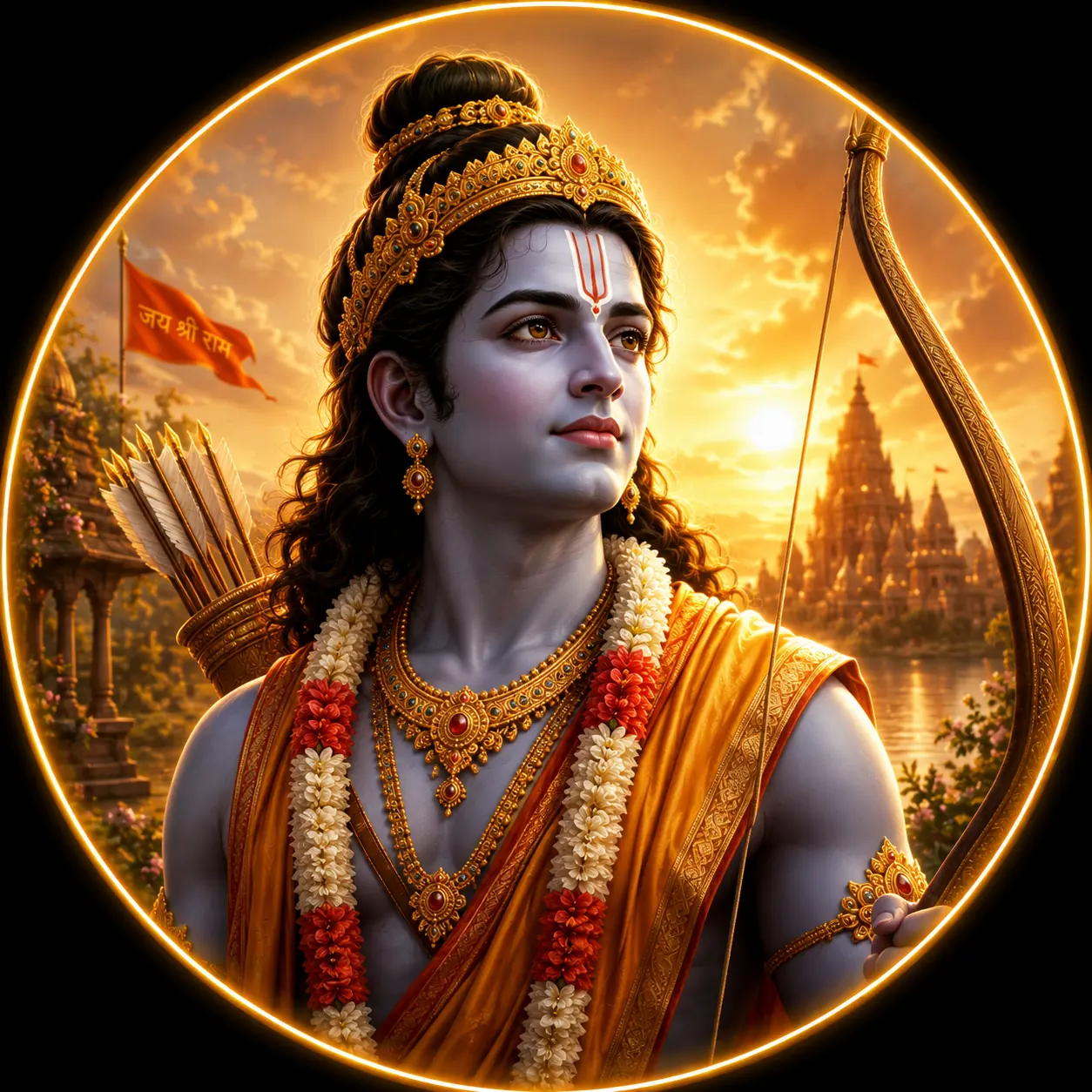 Ram & Sita - Lord Ram Sacred Ayodhya Darshan 4K mobile wallpaper