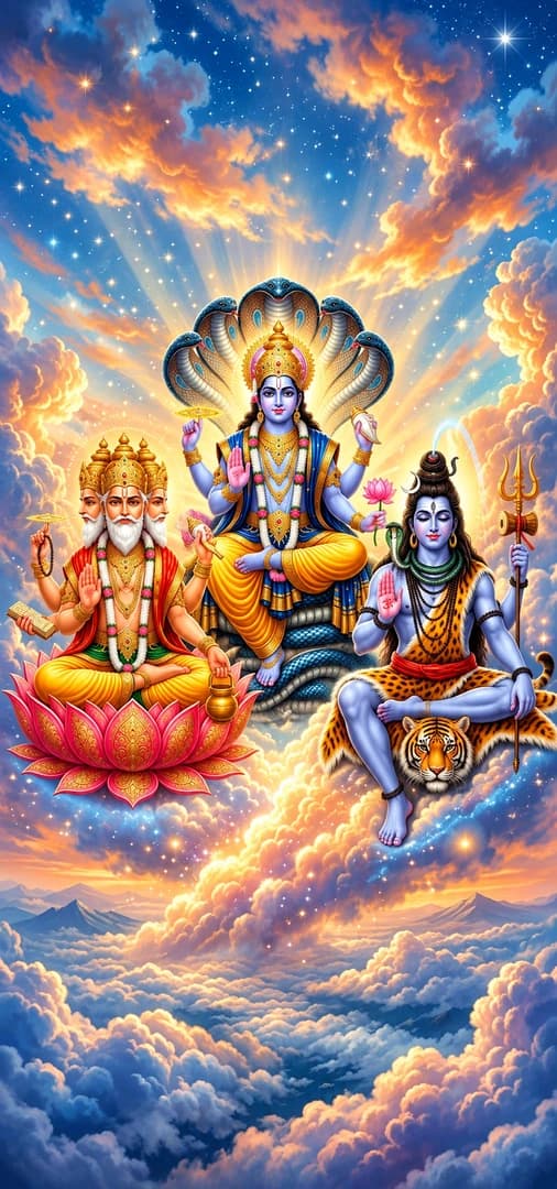 Hindu Gods Wallpaper 4K — Brahma Lord Brahma Sacred Creator Darshan HD Free Download