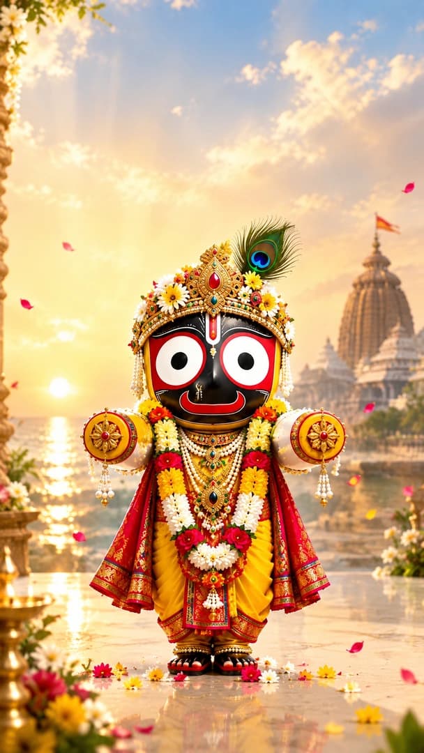 Hindu Gods Wallpaper 4K — Jagannath Lord Jagannath Sacred Puri Darshan HD Free Download