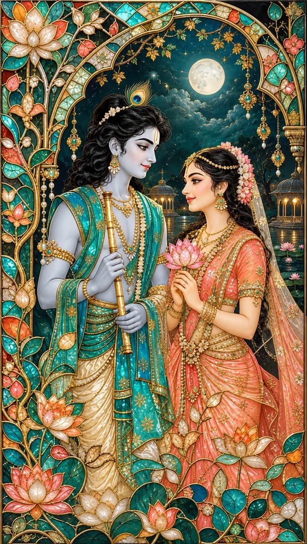 Hindu Gods Wallpaper 4K — Krishna & Radha Radha Krishna Divine Love HD Free Download