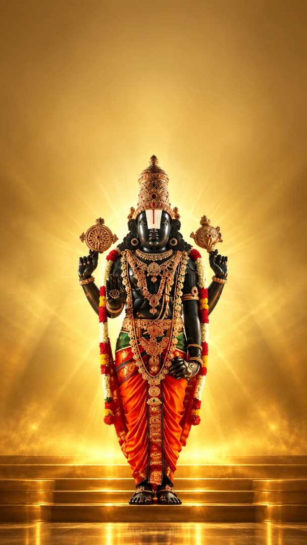 Hindu Gods Wallpaper 4K — Tirupati Balaji Tirupati Balaji Sacred Darshan HD Free Download